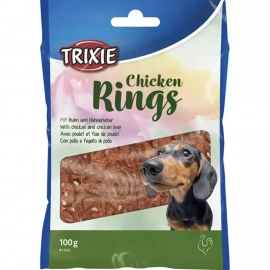 Trixie Chicken Rings куриные кольца - лакомство для собак, 100 г (31665)
