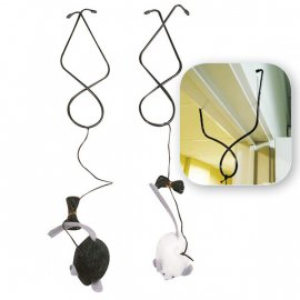 Flamingo Doorhanger Mouse інтерактивна іграшка підвіс на двері зі звуковим чіпом для котів