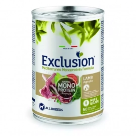 Exclusion (Эксклюжн) Adult Lamb All Breed монопротеиновые консервы для собак всех пород, ЯГНЕНОК
