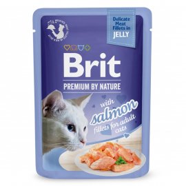 Brit Premium Cat Salmon Delicate Fillets in Jelly консервы для кошек в желе ЛОСОСЬ