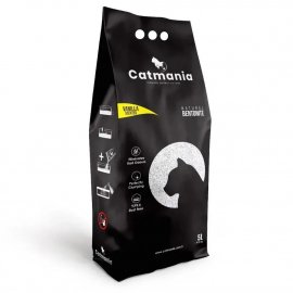 Catmania ВАНИЛЬ комкующийся бентонитовый  наполнитель для кошачьих туалетов, желтые гранулы