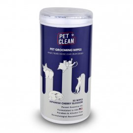 Pet Clean Grooming Wipes влажные салфетки для собак и котов с ароматом цветов японской вишни