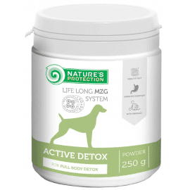 Natures Protection Active Detox пищевая добавка для очищения организма взрослых собак с кальцием и магнием