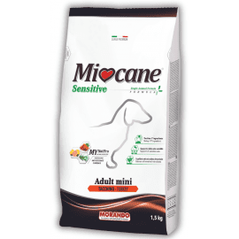 Morando MioCane (Морандо Миокане) Mini Sensitive Monoprotein сухой монопротеиновый корм для собак малых пород С ИНДЕЙКОЙ