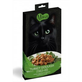 Mavsy Creamy Superfood Turkey Goulash, Spinach & Aloe лакомство для кошек в виде крема ИНДЕЙКА, ШПИНАТ и АЛОЕ