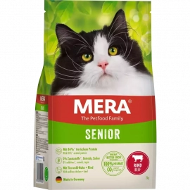 Mera (Мера) Cats Senior Beef (Rind) сухой беззерновой корм для пожилых кошек ГОВЯДИНА Mera (Мера) Cats Senior Beef (Rind) сухой беззерновой корм для пожилых кошек ГОВЯДИНА