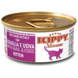Kippy (Киппи) MOUSSE KITTEN QUAIL & EGGS консервы для котят ПЕРЕПЕЛКА и ЯЙЦА, мусс