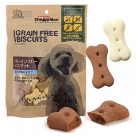 DoggyMan (ДоггиМен) Biscuits Milk&Carob беззерновое печенье, лакомство для собак МОЛОКО, КЭРОБ