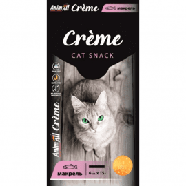 AnimAll Cat Snack Creme ласощі у вигляді крему для котів МАКРЕЛЬ