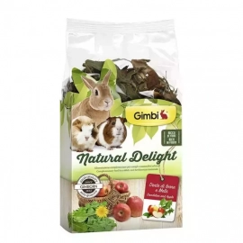 GimBi NATURAL DELIGHT лакомство для грызунов ОДУВАНЧИК И ЯБЛОКИ, 100 г