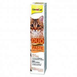 Gimcat (Джимкет) ANTI-HAIRBALL DUO PASTE (ВИВЕДЕННЯ ШЕРСТІ ПАСТА СМАК СИРУ) ласощі для котів