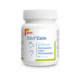 Dolfos (Дольфос) DOLVIT CALM  (ДОЛВИТ КАЛМ) таблетки для уменьшения стресса у собак и кошек