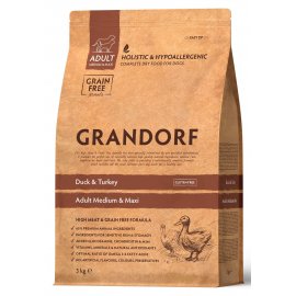 Grandorf (Грандорф) Duck & Turkey Adult Medium & Maxi Breeds сухой корм для собак средних и крупных пород УТКА И ИНДЕЙКА