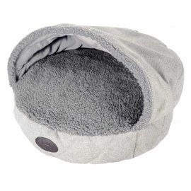 Harley & Cho COVER SILVER лежак c капюшоном для собак, серый