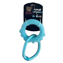 AnimAll GrizZzly Baby игрушка для щенков ОСЬМИНОГ С КАНАТОМ, мятный