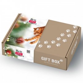 Brit Care Cat Gift box подарочный новогодний бокс с влажным кормом и лакомствами для кошек