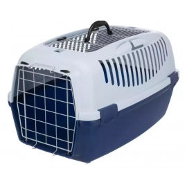 Trixie CAPRI 3 OPEN TOP пластикова переноска для тварин, ДВЕРI МЕТАЛ, темно-синій/блакитний №3