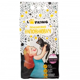 Lapking Бентонитовый наполнитель для кошачьего туалета с ароматом ДЕТСКОЙ ПУДРЫ