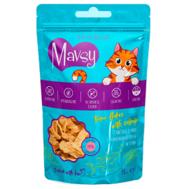 Mavsy Tuna flakes with Catnip ласощі пластівці для котів ТУНЕЦЬ та КОШАЧА М'ЯТА
