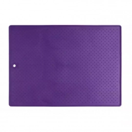DEXAS Pet Bowl Grippmat - Коврик антискользящий под миски для собак и кошек, фиолетовый