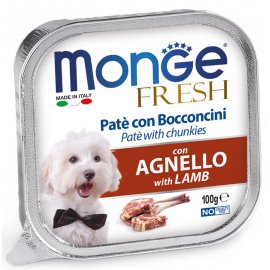Monge Dog Fresh Adult Lamb влажный корм для собак ЯГНЕНОК, паштет