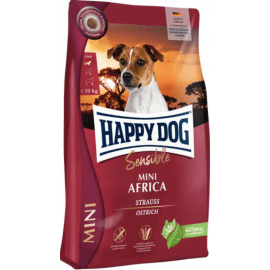 Happy Dog MINI AFRICA корм для собак дрібних порід з чутливим травленням СТРАУС та КАРТОПЛЯ