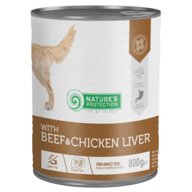 Natures Protection (Нейчез Протекшин) Beef and Chicken Liver влажный корм для собак ГОВЯДИНА И КУРИНАЯ ПЕЧЕНЬ
