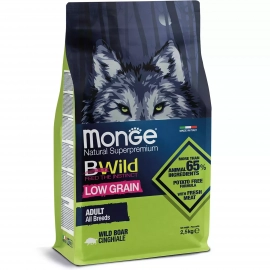 Monge Dog BWild Low Grain Adult All Breeds Wild Boar сухой низкозерновой корм для собак всех пород ДИКИЙ КАБАН