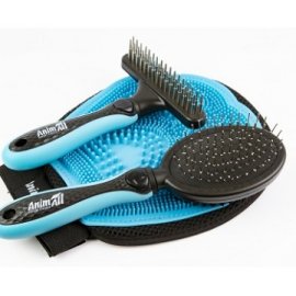 AnimAll Набор для груминга 3в1, ГОЛУБОЙ