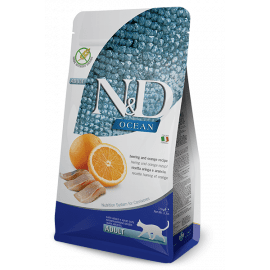 Farmina (Фарміна) N&D Grain Free Ocean Herring & Orange Adult беззерновий корм для котів ОСЕЛЕДЕЦЬ та АПЕЛЬСИН