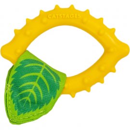 Catstages LEMON TEETHER YELLOW жевательная игрушка для кошек с ароматом кошачьей мяты ЛИМОН