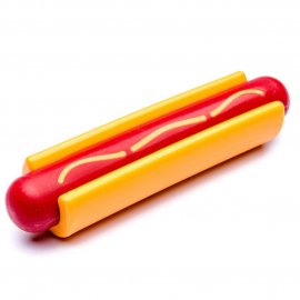 SodaPup (Сода Пап) Hot Dog Nylon Dog Chew Toy игрушка для собак ХОТ-ДОГ
