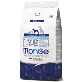 Monge Dog Daily Line Puppy & Junior Medium Chicken & Rice сухий корм для цуценят та молодих собак середніх порід КУРКА та РИС
