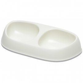 Moderna SENSIBOWL подвійна миска для котів, пластик, БІЛА