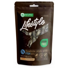 Natures Protection (Нейчез Протекшин) Lifestyle Snack For Dogs Rawhide Sticks With Fish Лакомство для собак палочки СЫРОМЯТНАЯ РЫБЬЯ КОЖА