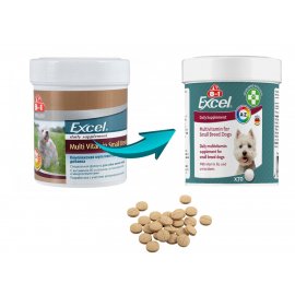 8in1 (8 в 1) Excel Multi Vitamin Smal Breed (Эксель) витамины для собак мелких пород 8in1 (8 в 1) Excel Multi Vitamin Smal Breed (Эксель) витамины для собак мелких пород