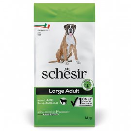Schesir LARGE ADULT LAMB сухой монопротеиновый корм для взрослых собак крупных пород ЯГНЕНОК, 12 кг