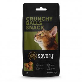 Savory Cats Snacks Crunchy Balls лакомство для привередливых кошек С КОШАЧЬЕЙ МЯТОЙ