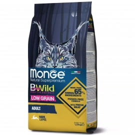 Monge Cat Bwild Low Grain Hare Meat сухой низкозерновой корм для кошек ЗАЯЦ Monge Cat Bwild Low Grain Hare Meat сухой низкозерновой корм для кошек ЗАЯЦ
