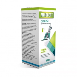 Круг МИКОСЕПТ спрей для лікування грибкових захворювань шкіри собак та котів, 100 мл