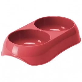 Moderna GUSTO подвійна миска для котів, кораловий