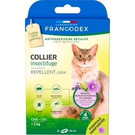 Francodex Repellent Collar нашийник від бліх та кліщів без інсектицидів для котів