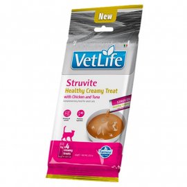 Farmina Vet Life Adult Struvite Creamy Treat Chicken & Tuna ласощі для котів із сечокам’яною хворобою КУРКА та ТУНЕЦЬ