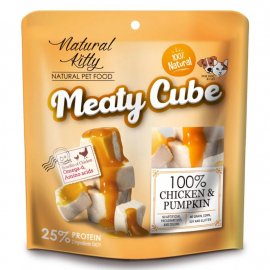 Natural Kitty Meaty Cube Chicken & Pumpkin лакомство для кошек и собак КУРИЦА В ТЫКВЕННОМ СОУСЕ