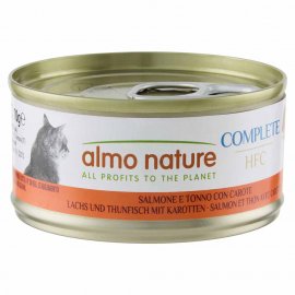 Almo Nature HFC Complete Salmon and Tuna with Carrots влажный корм для кошек ЛОСОСЬ И ТУНЕЦ С МОРКОВЬЮ