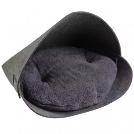 Red Point SHELL лежак з подушкою для котів МУШЛЯ, повсть