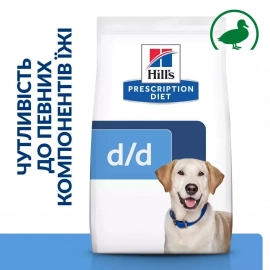 Hill's Prescription Diet d/d Food Sensitivities корм для собак с уткой и рисом