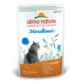 Almo Nature Holistic FUNCTIONAL STERILISED консервы для стерилизованных кошек КУРИЦА