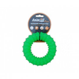 AnimAll Fun игрушка для собак КОЛЬЦО С ШИПАМИ, зеленый