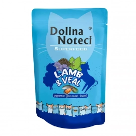 Dolina Noteci (Долина Нотечі) Superfood вологий корм для котів ЯГНЯ І ТЕЛЯТИНА